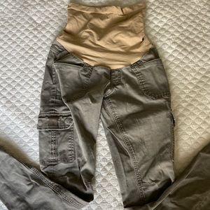 Motherhood maternity stretchy cargo pants